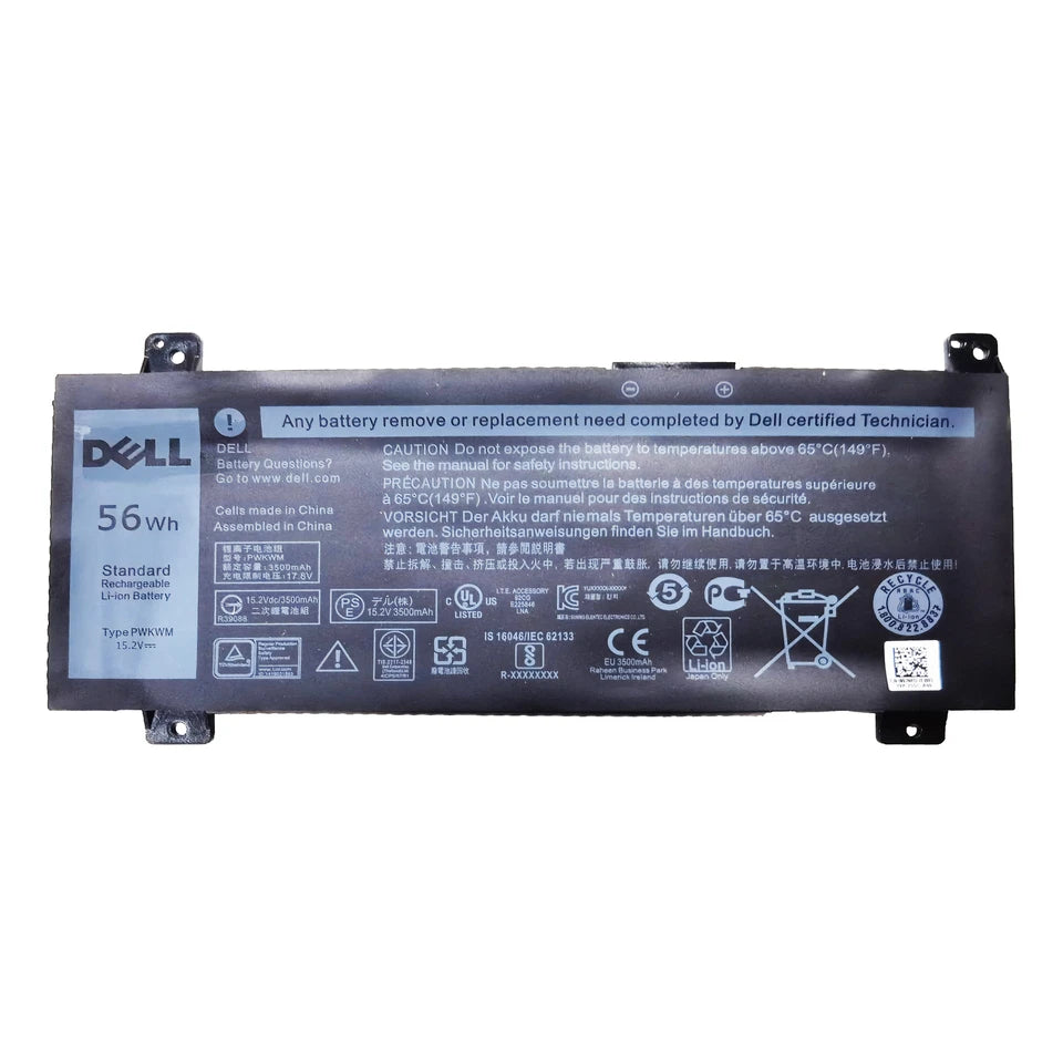 Dell 63k70 M6WKR 063k70 0M6WKR - PWKWM Genuine Original Laptop Notebook Battery