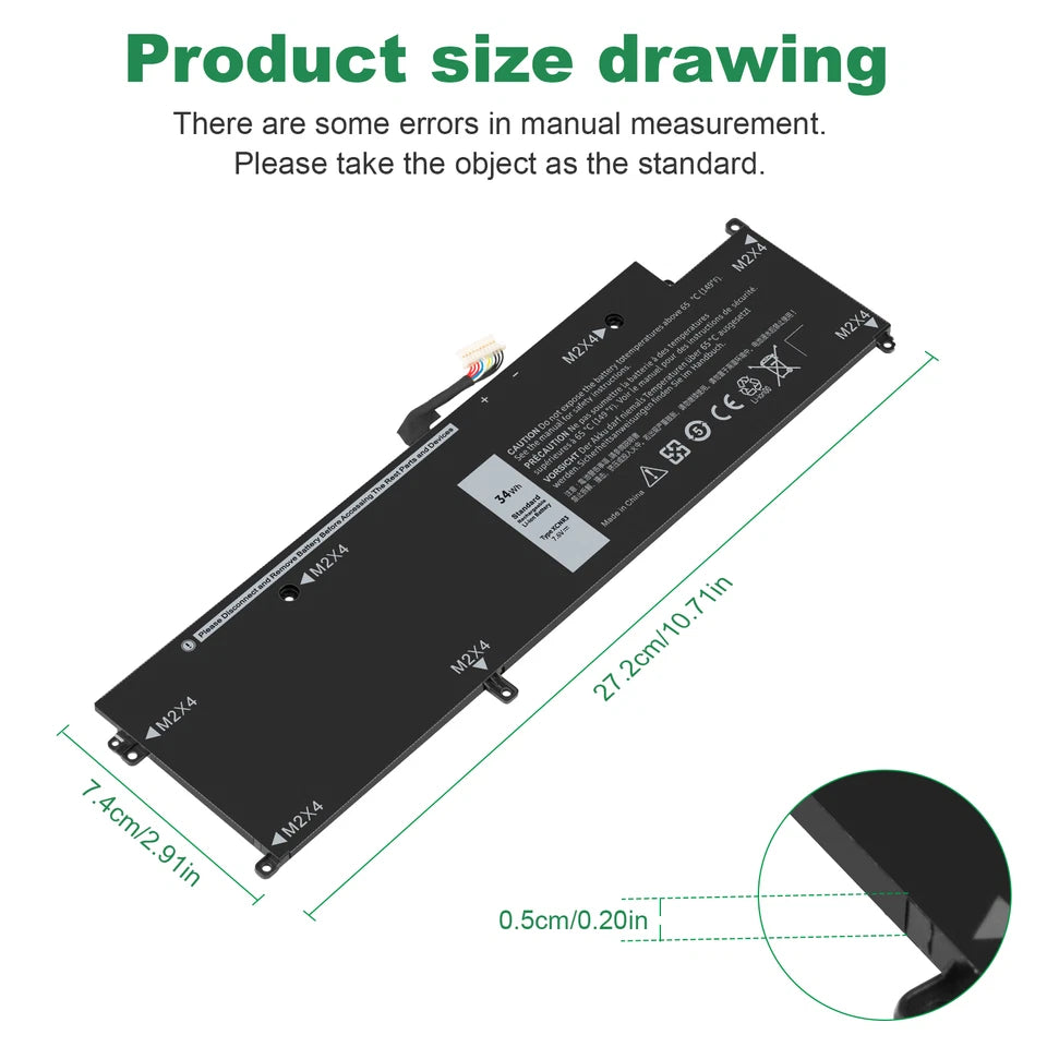DELL Latitude 7370 - P63NY Genuine Original Laptop Notebook Battery