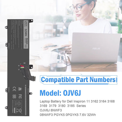 DELL 0JV6J - 0JV6J Genuine Original  Laptop Notebook Battery