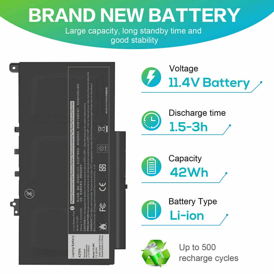 DELL 7CJRC - 7CJRC Genuine Original  Laptop Notebook Battery