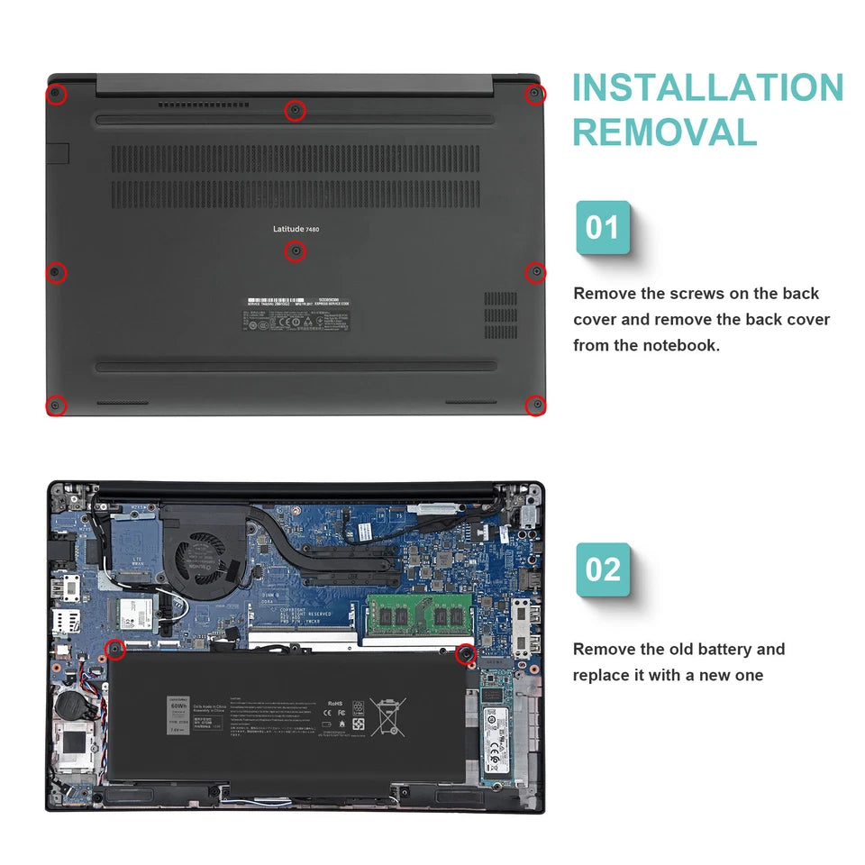 DELL F3YGT - F3YGT Genuine Original  Laptop Notebook Battery