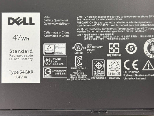 DELL 34GKR - 34GKR Genuine Original  Laptop Notebook Battery