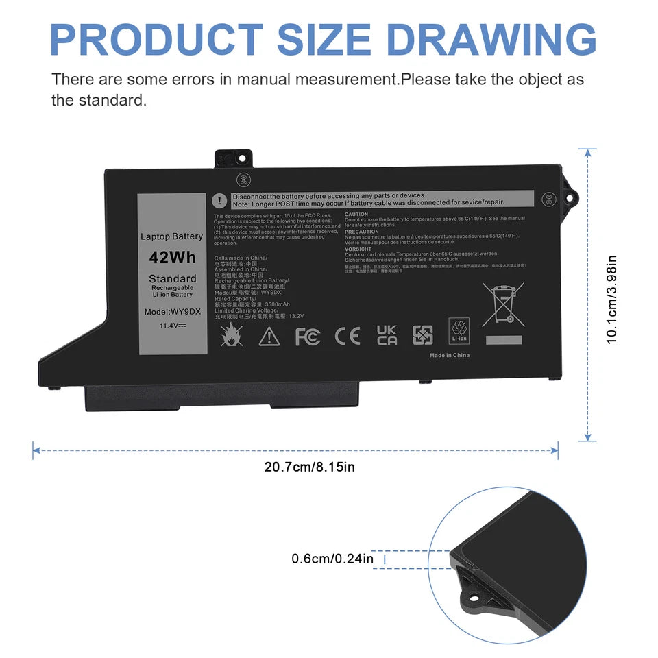 DELL WY9DX - WY9DX Genuine Original  Laptop Notebook Battery