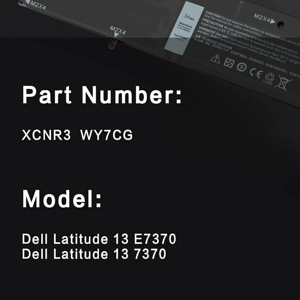 DELL WY7CG 0WY7CG 0MH25J CV4PN- XCNR3 Genuine Original Laptop Notebook Battery