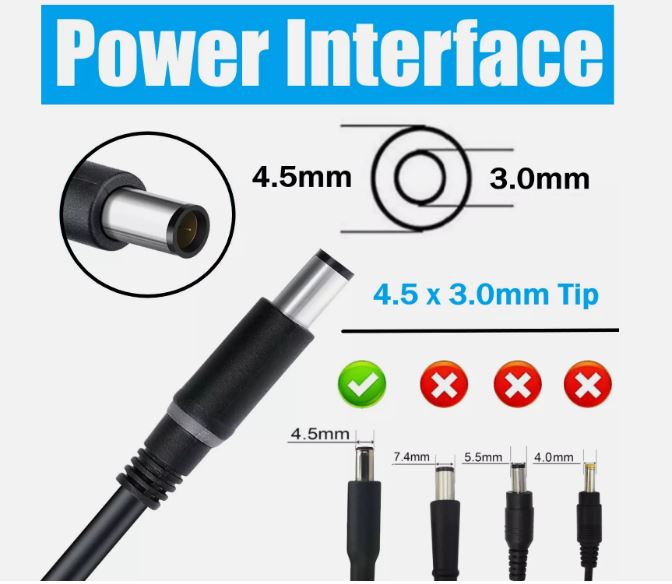 DELL LAPTOP CHARGER 130W 19.5V 6.7A GENUINE Original ( 4.5 MM )